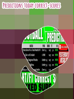 Today football tip prediction exact score